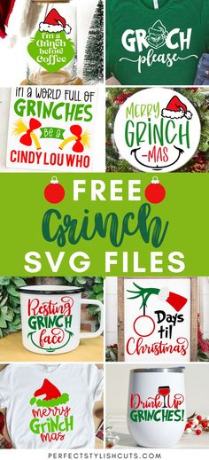 Download 8 FREE Grinch SVG Files for Cricut Christmas Projects - Free Merry Grinchmas SVG, Free Cindy Lou Who Svg, Free Grinch Please Svg, Free Resting Grinch Face Svg, Free Grinch Christmas Countdown Svg, Free Drink Up Grinches Svg, Free In A World Full Of Grinches Be A Cindy Lou Who Svg, Free I'm A Grinch Before Coffee Svg. Svg Grinch Free, Cricut Christmas Svg Files Free, The Grinch Cricut, Grinch Christmas Cricut Ideas, Cricut Svg Files Free Grinch, Grinch Cricut Projects Free, Free Grinch Face Svg Files For Cricut