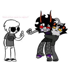 #gamkar #gamdave #homestuck #gamzeemakara #davestrider #karkatvantas Kurloz Makara, Homestuck Oc, Swag Art, I Dont Have Friends, Silly Cats, I Am Scared, Ideas Style, Home Ideas