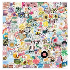 an image of many different stickers in the shape of a heart