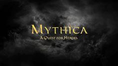 the title for mystica, a quest for heros with clouds in the background