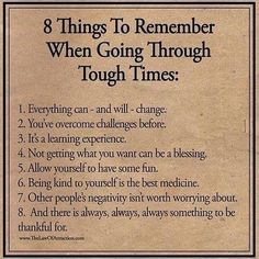 Getting Through Hard Times, Tough Times Quotes, Things To Remember, Wish You Were Here, Daily Motivational Quotes, Tough Times, Positive Words, Hard Times, Be Kind To Yourself