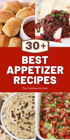 the best appetizer recipes for any type of meal, including breads and dips