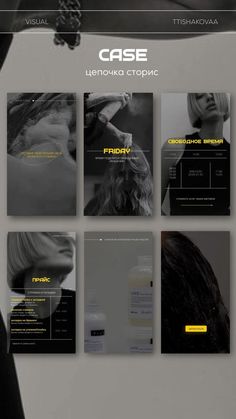 the website is designed to look like it could be used for hairdressers