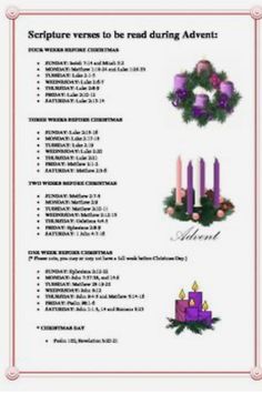 the instructions for candles and wreaths are shown