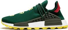 Adidas PW Hu NMD NERD Green/Yellow 'N.E.R.D' Nerd Shoes, Human Race, Stadium Goods, Adidas Nmd, Red Heels, Pharrell Williams, Nike Dunks, Nike Air Jordan, Air Max Sneakers