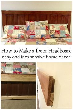 how to make a door headboard with easy and expensive home decor ideas for the bedroom