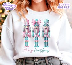 Free Sublimation Downloads Pink Nutcracker, Pastel Nutcracker, Friends Png, Design Club, Sublimation Shirt, Stationery Packaging, Bow Christmas, Pink Coquette, Sublime Shirt