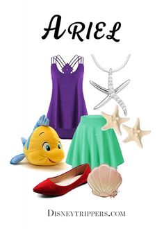 Easy Disneybound Outfits, Easy Disneybound, Cute Outfits For Disney, Disney Bonding, Disney Costumes For Adults, Epcot Planning, Ariel Disneybound, Disney Character Inspired Outfits, Disney Bounding Outfits