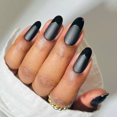 181+ Valentines Nails Ideas for 2025 - Nourish Your Glow Black French Tip Nail Ideas, Black French Tip Nail Designs, Black French Tip Nail, French Tip Nail Ideas, Tip Nail Ideas, French Manicure Ideas, Black French Tip Nails, Almond Nail Ideas, Chrome Manicure