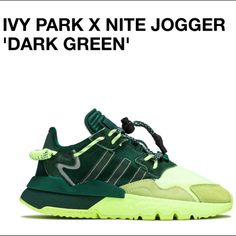 Adidas Nite Jogger Beyonc Ivy Park Green Frozen Yellow Size 8.5 In Men’s (9.5-10 In Women’s) For Sale! Brand New In The Box! They Were A Gift, But They Are A Little Small For Me. Send Me An Offer! Adidas Nite Jogger, Nite Jogger, Ivy Park, Green Park, Shoes Adidas, Adidas Shoes, Beyonce, Green Yellow, The Box