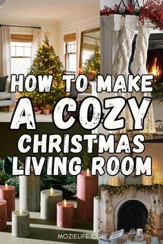 how to make a cozy christmas living room