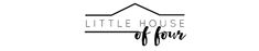 the little house of form logo is black and white with an arrow in it's center