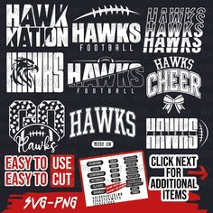 the football team's logos and numbers are shown in red, white, and black