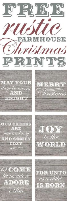 some type of christmas cards with different font and numbers