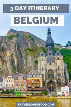 a castle with text overlay reading 3 day itinerary belgium