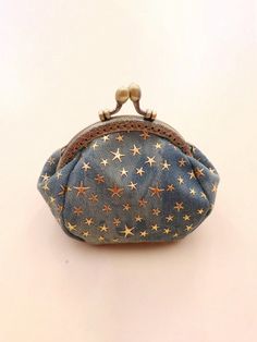 Azul Casual,Dulce Collar  Poliéster Animal,Geométrico,Plantas Monedero básico Embellished Money Purse, Five Pointed Star, Coin Holder, Coin Purse Wallet, Vintage Mode, Purse Styles, Passport Cover, Small Wallet, Floral Style