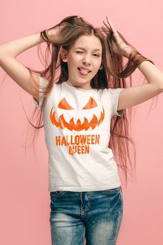 Halloween Face 180gsm Unisex Kid’s T-shirt Cool T Shirts