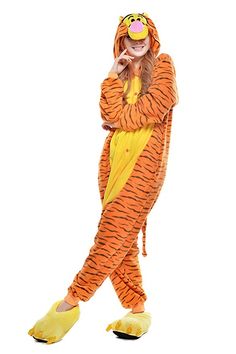 Anime Onesie, Tigger Costume, Hoodie Pajamas, Tiger Costume, Mens Onesie, Cheap Halloween Costumes