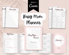 the baby mom planner is open and ready to be filled with things you can do