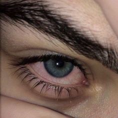 the eye of a person with brown eyes