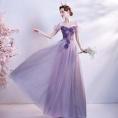 Find ideas๏ฟฝand inspiration for Women's Elegant Gorgeous Purple Off Shoulder Flowers Tulle Evening Dresses Party, Womens Dresses Purple Tulle Evening Dress For Banquet, Purple A-line Maxi Dress For Party, Purple Tulle Dress For Banquet, Purple A-line Evening Dress For Banquet, Purple A-line Banquet Dress, Purple Evening Dress For Summer Banquet, Purple A-line Dress For Banquet, Purple Evening Dress For Summer Banquets, Purple Dresses For Banquet And Prom Season