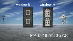 two windows that are side by side with the same image