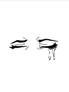 an image of two eyes with tears drawn on them