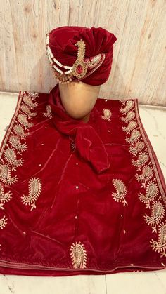 These Indian-style accessories enhance your overall appearance. The Indian-style Safa (turban) and dupatta are crafted to perfectly complement your outfit. Stole/ Dupatta * Colour - Radish Maroon /Maroon / Durk maroon / red / Coffee * Fabric - Velvet * Work - Golden Zari Border * Length - 2.5 mtrs Saffa/ Hat * Rajwadi Style Safa * Colour - Radish Maroon /Maroon / Durk maroon / red / Coffee * Fabric - Velvet * Work - Golden Zari Work We Can Also Customised Any Dupatta Or Pagdi As Per Your Requirement. Kindly Get In touch for Any Colour And Customization Wedding Pagdi, Stole For Men, Coffee Fabric, Red Coffee, Dupatta Set, Zari Work, Maroon Red, Indian Style, Style Expert