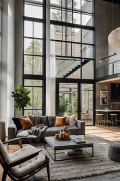 "Embrace the sophistication of a Loft-Style Home – where modern luxury meets open-concept living. Featuring light-filled interiors, industrial accents, and expansive layouts, this design combines urban edge with refined comfort. Transform your space with the timeless appeal of loft-inspired elegance." Living Modern