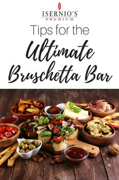 the ultimate brunch bar with different types of food