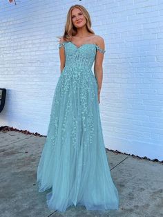 A-Line/Princess Tulle Applique Off-the-Shoulder Sleeveless Sweep/Brush Train Dresses Navy Prom Dress Long, Navy Prom Dress, Tulle Applique, Navy Prom Dresses, Convertible Bridesmaid Dress, Prom Dress Long, High Low Prom Dresses, Prom Dress Plus Size, Burgundy Prom Dress