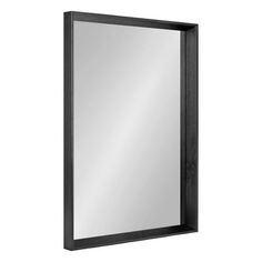 Introducing the Kate and Laurel Quato rectangle wall mirror, the perfect addition to any bathroom or vanity space. This beautiful mirror boasts a modern transitional design with a modern black finish and embossed woodgrain texture. Crafted with high-quality materials, this mirror is durable and long-lasting with a modern, angled profile. The embossed woodgrain texture adds an elegant touch to the frame, making it a stylish and sophisticated addition to any room. The rectangular shape of the mirr Stylish Mirror, Rectangle Wall Mirror, Rectangular Bathroom, Modern Transitional, Beautiful Mirrors, Rectangle Mirror, Bathroom Vanity Mirror, Surface Area, Home Decor Mirrors