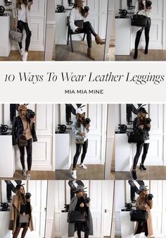 Leather Leggings Outfit Night Out, Leather Leggins Casual Outfit, Leather Look Leggings Outfit Night, Date Night Leather Leggings, Casual Outfits With Leather Leggings, Faux Leather Leggings Outfit Fall Casual, How To Dress Leather Leggings, Leather Tights Outfit Casual, Leggings Outfit Winter 2022