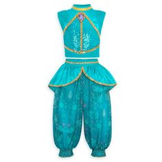 Shining, shimmering and splendid, our iconic Jasmine costume sparkles with a jeweled brooch, glittering filigree, golden sequins and faux jacquard trims. Beatifully detailed, the two-piece outfit is sure to feel like a wish come true. Jeweled Brooch, Disney Princess Dress Up, Toddler Dress Up, Aladdin Costume, Princess Jasmine Costume, Toddler Princess Dress, Official Disney Princesses, Disney Princess Costumes, Rapunzel Dress