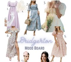 Dresses, flowers, jewelry and more from the popular Netflix series Bridgerton Birthday Theme Outfits Women, Bridgeton Themed Party Dress, Bridgerton Themed Party Outfit, Bridgeton Inspired Dresses, Bridgerton Bridal Shower Ideas Outfits, Bridgerton Theme Dresses, Brigentons Outfit, Bridgerton Theme Dress