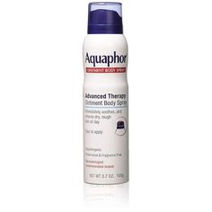 Aquaphor Healing Ointment Body Spray is a breakthrough innovation that immediately soothes and relieves dry, rough skin. This spray body moisturizer for dry skin goes on cool and leaves the skin feeling soft and smooth with a radiant, healthy-looking glow. Aquaphor Healing Ointment Body Spray is water-free, and it locks in moisture to keep the skin hydrated. This Aquaphor body spray is clinically proven to relieve dry skin, and prevents dry skin from returning all day. The convenient can produces a continuous spray, even upside down, so it's ideal for applying to arms, legs, and hard-to-reach areas, such as the back. This Aquaphor dry skin ointment spray includes Petrolatum (skin protectant) plus ProVitamin B5 and Bisabolol to help heal dry skin. Formulated with Glycerin and Lanolin Alcoho Aquaphor Healing Ointment, Healing Dry Skin, Healing Ointment, Dermatologist Recommended, Rough Skin, Spray Can, Moisturizer For Dry Skin, Body Moisturizer, Body Spray