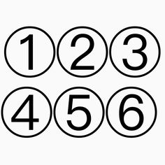 the numbers are in black and white for each number to be written on their own