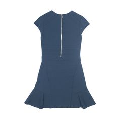 Item is in good used condition. >Size: UK 10 >Armpit To Armpit: 16" >Armpit To Cuff: 1" >Collar To Hem: 34" Fitted Blue Mini Dress With Back Zipper, Blue Fitted Mini Dress With Back Zipper, Navy Fitted Mini Dress, Wholesale Shoes, Day Dress, Beauty Bag, Cardigan Coat, Active Wear Tops