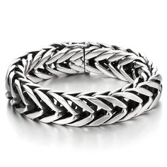 PRICES MAY VARY. Masculine design: Featuring a stylish and wide curb chain pattern, this stainless steel bracelet is perfect for men seeking a fashionable and versatile accessory High-quality material: Made from durable and corrosion-resistant stainless steel with a silver finish, ensuring long-lasting wear and an elegant appearance Perfect for various occasions: The timeless design makes this bracelet suitable for both casual wear and formal events, allowing for effortless adaptability in any w Curb Chain Bracelet, Mens Fashion Jewelry, Masculine Design, Infinity Jewelry, Masculine Style, Stylish Mens Fashion, Chain Pattern, Stylish Jewelry, Curb Chain