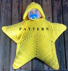 Crochet Star Pattern, Crochet Baby Cocoon Pattern, Vestidos Bebe Crochet, Baby Cocoon Pattern, Crochet Star Patterns, Crochet Baby Cocoon, Crochet Star, Baby Cocoon, Crochet Stars