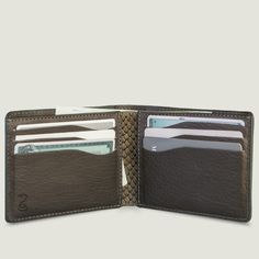 Description: Highlights: The Kobra leather wallet is handmade with cowhide leather with our Kobra pattern. Designed for those who appreciate the functionality and outstanding quality of our leather goods. The soft Vaja leather tends to become softer after a few weeks of regular use developing a fantastic look that breaks in overtime. Shape the Kobra to your needs, one card at a time. 100% cowhide leather with Kobra pattern Six RFID protected credit card slots Soft Vaja leather Minimalist, slim d Brown Textured Leather Wallet, Leather Bifold Wallet For Daily Use, Brown Textured Leather Bifold Wallet, Textured Leather Bifold Wallet For Daily Use, Textured Leather Card Holder For Everyday Use, Textured Leather Bifold Card Holder, Leather Wall, Snake Pattern, Time 100