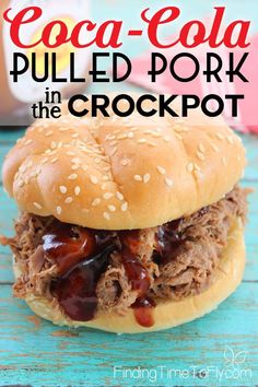 a pulled pork in the crockpot sandwich