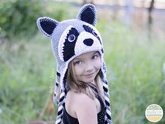 Raccoon Hat, Crochet Raccoon, Us Crochet Terms, Crochet Diagrams, Reverse Single Crochet, Reindeer Hat, Fox Hat, A Halloween Costume, Crochet Terms