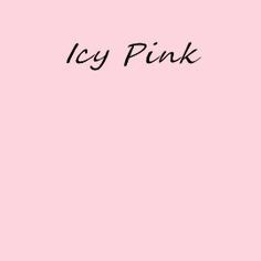 the words ice pink on a pink background