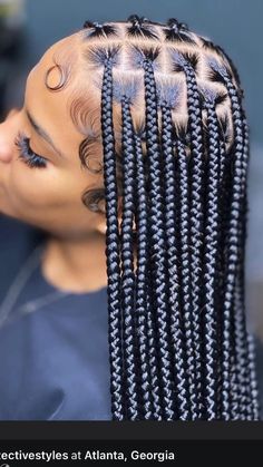 Big Box Braids, Big Box Braids Hairstyles, Feed In Braids Hairstyles, Single Braids, Long Box Braids, Box Braids Hairstyles For Black Women, Cute Braided Hairstyles, Braids Hairstyles Pictures, Cute Box Braids Hairstyles