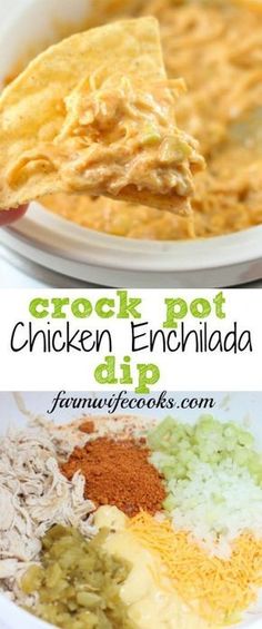 chicken enchilada dip is an easy and delicious appetizer