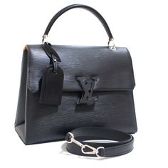 Louis Vuitton Grenelle Epi Noir Epi Leather Mm Black 2way Handbag Size W About 29cm X H About 24cm X D About 13cm Handle: About 30cm Shoulder: About 87cm Bags Louis Vuitton, Louis Vuitton Bags, Louis Vuitton Bag, Black And Brown, Bag Lady, Louis Vuitton, Shoulder Bag, Handbags, Leather