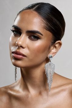 Sparkle under the evening lights of your next event with our aptly-named earrings, Light Year. These silver earrings are defined by glistening diamante tassels that add a finishing touch to any ensemble.Features - Silver toned - Diamante embellishments - Tassel detail- Drop design- Stud fastening Product Information Designed exclusively by Club L London Silver-toned brass (60% Brass, 40% Glass) SKU: CL134353013 Returns InformationEarrings and pierced jewellery cannot be returned for health and hygiene reasons. Silver Tassel Earrings, Health And Hygiene, Gold Tassel Earrings, Pearl Statement Earrings, Club L London, Tassel Drop Earrings, Statement Drop Earrings, Pierced Jewelry, Disc Earrings