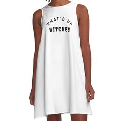 Loose-fit, mid-length sleeveless dress with silky handfeel. Printed on both sides. Machine washable. Size range XS-2XL. What's Up Witches. Funny Simple Halloween Costume Idea. Perfect Halloween Costume Gift for Adults and Kids. Makes a great costume to wear for trick or treating. Get away from the creepy costumes and grab this simple design now. Perfect on a T-shirt, Hoodie or Tank Top. Simple Halloween Costume, Perfect Halloween Costume, Creepy Costumes, Halloween Costume Idea, Easy Halloween Costumes, Trick Or Treating, Halloween Festival, Clothing Logo, Gifts For Adults