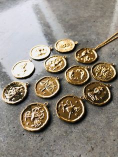 Celestial Gold Necklace celestial jewelry celestial | Etsy Gold Celestial Zodiac Necklace, Gold Zodiac Celestial Necklace, Gold Zodiac Sign Celestial Necklace, Gold Zodiac Sign Necklace, Spiritual Zodiac Sign Medallion Jewelry, Celestial Coin Pendant Charm Necklace, Celestial Style Charm Necklace With Coin Pendant, Celestial Style Gold Zodiac Sign Charm Necklace, Celestial Style Gold Charm Necklace With Zodiac Sign